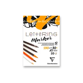 Clairefontaine Lettering-Block – A5, 20 Blatt, 190 g